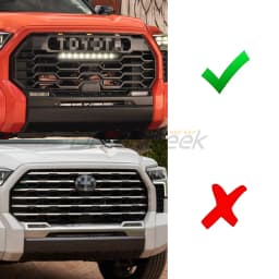 LED Front Bumper Grille Light Bar for Toyota Tundra TRD PRO XK70 2022 2023 2024 with Turn Signal Lamp Car DRL Driving Fog Lamp