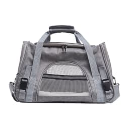 Grey Oxford Travel Pet Carrier