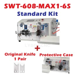 SWT-608-MAX1-6S Automatic Peeling Stripping Cutting Machine 0.2 To 25mm2 550W 6 Wheels Drive Touch Screen Control