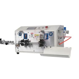 SWT-608-MAX1-6S Automatic Peeling Stripping Cutting Machine 0.2 To 25mm2 550W 6 Wheels Drive Touch Screen Control