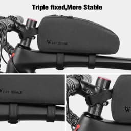 WEST BIKING Waterproof Bicycle Bag Cycling Frame Top Tube Bag MTB Road Bike Large Capacity Storage Portable Bicycle Front Bag