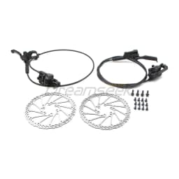 Bicycle Hydraulic Disc Brake Set 800/1450mm MTB Mountain Bike Oil Brakes Front Rear W/ 160mm Rotor Lever Caliper Aluminum Alloy