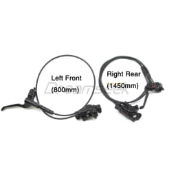 Bicycle Hydraulic Disc Brake Set 800/1450mm MTB Mountain Bike Oil Brakes Front Rear W/ 160mm Rotor Lever Caliper Aluminum Alloy