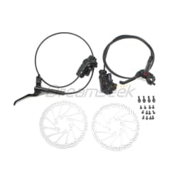 Bicycle Hydraulic Disc Brake Set 800/1450mm MTB Mountain Bike Oil Brakes Front Rear W/ 160mm Rotor Lever Caliper Aluminum Alloy