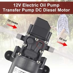 12V Water Pump Caravan Camper Motorhome High Pressure Water Pump 6L/Min Caravan Wash Tool