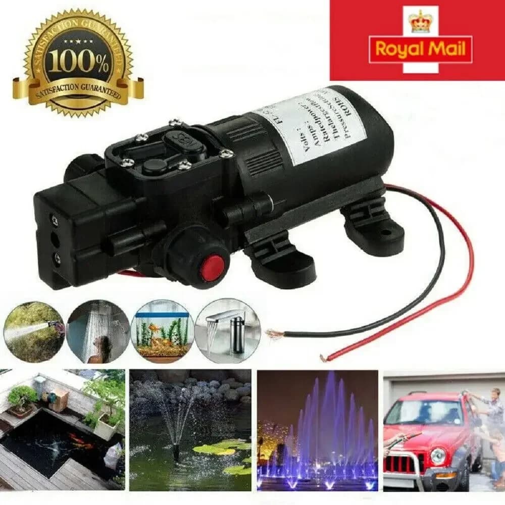 12V Water Pump Caravan Camper Motorhome High Pressure Water Pump 6L/Min Caravan Wash Tool