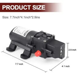 12V Water Pump Caravan Camper Motorhome High Pressure Water Pump 6L/Min Caravan Wash Tool