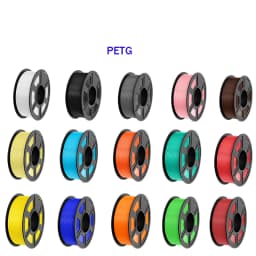 JAYO 10 Rolls PETG Filament 175mm 3D Printing No Bubbles No Drawing Smooth Multiple Colors Optional for 3D Printing 1.1kg/1roll
