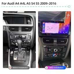 Android 12 System Car Screen Multimedia Player For Audi A4 A5 S4 S5 2009-2016 GPS Navigation Multimedia Stereo 4G WiFi CarPlay