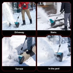 ONEVAN 3000W 300mm Brushless Electric Snow Plow Cordless Snow Sweeper Shovel Clean Street Courtyard For Makita 18V Battery Pin