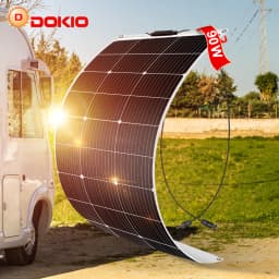 Dokio Brand 12V Flexible Solar Panel 90-540W Monocrystalline Solar Cell Solar Panel Kit For RV/Boat/Home System