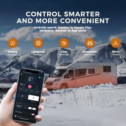8KW ALL IN ONE Diesel Air Heater 12V/24V/220V Bluetooth APP & LCD Control Car Diesel Heater for Cars Trucks RVs Boats Buses