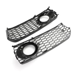 Artudatech 2x Fog Light Grill Grille Black Trim For Audi A5 S-Line S5 B8 RS5 2008-2012