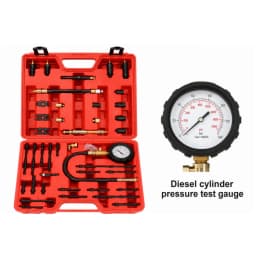 Compression Tester 46pcs Pressure Loss Tester Engine Tester for BMW Chrysler Fiat Ford Hyundai Pressure Tools for Car