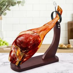 Spain Ham Holder Wooden Ham Carving Rack With Non-Slip Pad Stable And Durable Kitchen Stand Non-Slip Ham Stand