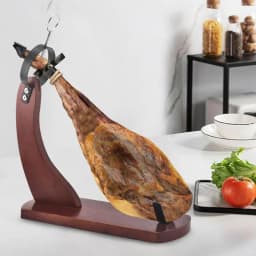 Spain Ham Holder Wooden Ham Carving Rack With Non-Slip Pad Stable And Durable Kitchen Stand Non-Slip Ham Stand