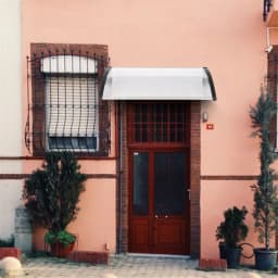 Window Door Awning Canopy 2 Sizes Front & Back Porch Shade PC Cover for Rainproof Sun Shade Snow Protection