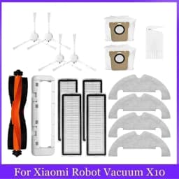 For Xiaomi Robot Vacuum X10 Robot Vacuum Cleaner Parts Replacement Main Side Brush Hepa Filter Mop Cloth Accessories