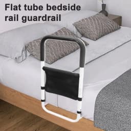 Easy Assembly Bed Rail Adjustable Bed Rail with Sensor Light Storage Pocket for Elderly Adults Pregnant Women for Handicap