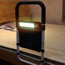 Easy Assembly Bed Rail Adjustable Bed Rail with Sensor Light Storage Pocket for Elderly Adults Pregnant Women for Handicap