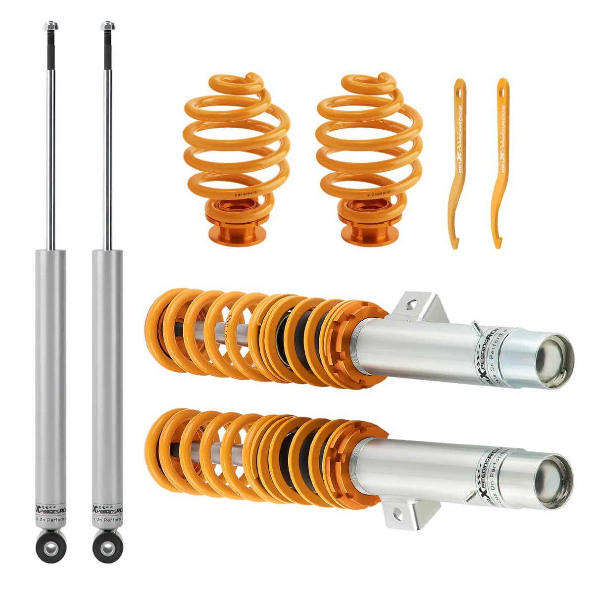 maXpeedingrods Coilovers for BMW E46 316i 318d 320i, 323i 325i 328i 330i 1998-2006 Height Adjustable Suspension Kit Struts