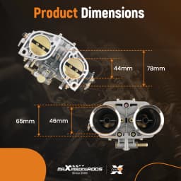 2 Carburetors Carburetor for VW Beetle BUG Beetle for Bus FIAT V6 V8 44 IDF 44IDF TOP for Porsche Ford Rover for 18990061 Carb