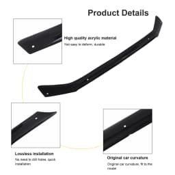 Matte Black Bug Shield Hood Deflector Guard Bonnet Protector For Ford Ranger Raptor 2023 2024 T9