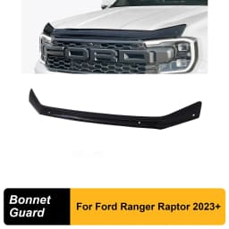 Matte Black Bug Shield Hood Deflector Guard Bonnet Protector For Ford Ranger Raptor 2023 2024 T9