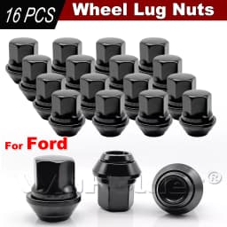 16PCS Black Alloy Wheel Nuts For Ford Fiesta Focus MK1 MK2 MK3 ST RS M12 X 1.5 19MM Bolt Lug Stud