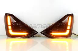 LED DRL Daytime Running Light for Isuzu D-max Dmax Facelift Model RG01 2023+ Fog Lamp w/ Sequential Dynamic Turn Signal Daylight