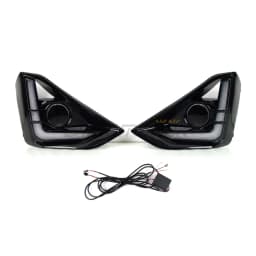 LED DRL Daytime Running Light for Isuzu D-max Dmax Facelift Model RG01 2023+ Fog Lamp w/ Sequential Dynamic Turn Signal Daylight