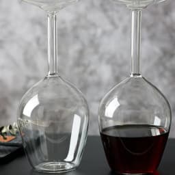 14oz Upside Down Wine Glass Creative Upside Down Cups for Red Wine Holiday Classic Drinkware For Bar Club And Home Use