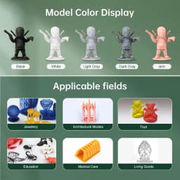 SUNLU 1000G ABS-LIKE Low Ordor Smooth Surface 405nm UV Resin Curing Easy to Mold High Precision Photopolymer SLA/DLP/LCD Printer