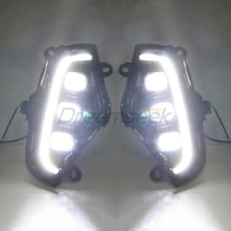 2 Color For Toyota RAV4 XA50 2019 2020 2021 2022 2023 LED DRL Daytime Running Light Driving Fog Lamp With Turn Signal Lamp