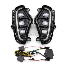 2 Color For Toyota RAV4 XA50 2019 2020 2021 2022 2023 LED DRL Daytime Running Light Driving Fog Lamp With Turn Signal Lamp