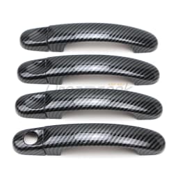 8PCs Carbon Fiber Pattern Door Handle Cover Decoration Set Trim For VW Volkswagen Transporter T5 T6 Touran Caddy Van 2004-2015