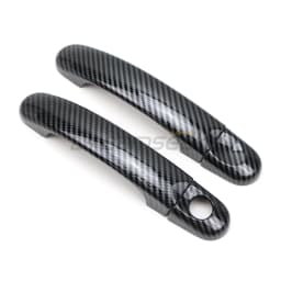 8PCs Carbon Fiber Pattern Door Handle Cover Decoration Set Trim For VW Volkswagen Transporter T5 T6 Touran Caddy Van 2004-2015