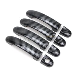 8PCs Carbon Fiber Pattern Door Handle Cover Decoration Set Trim For VW Volkswagen Transporter T5 T6 Touran Caddy Van 2004-2015