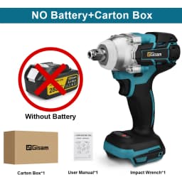 Gisam 520N.M Brushless Electric Impact Wrench Cordless Electric Wrench 1/2inch for Makita 18V Battery Pin Screwdriver Power Tool