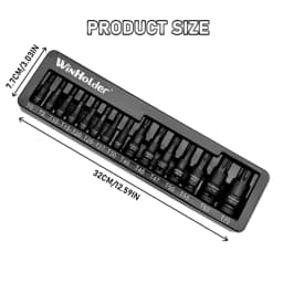 Industrial 15pcs Impact Torx Bit Socket Set 1/4",3/8",1/2" Drive T6 T8 T10 T15 T20 T25 T27 T30 T40 T45 T47 T50 T55 T60 and T70