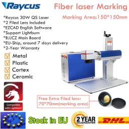 【EU Stock】Raycus 30W 50W Jewelry Laser Engraving Machine Fiber Laser Source For Marking Gold Silver Aluminum Copper Metal Ring