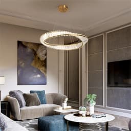 Led Luxury Ring Pendant Lights For Living Dining Room Chandelier Modern Home Decor Ceiling Lamp Nordic Luminaire Fixture Lustre