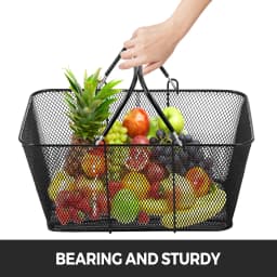 SucceBuy 12PCS Shopping Baskets Storage with Handles Grocery Mall Cart Kids Basket for Supermarkets Organizing Retail Stores