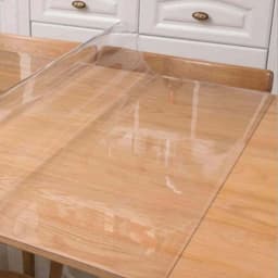 PVC Tablecloth Transparent Table Cloth 2mm Waterproof Kitchen Oil-Proof Table Mat Plastic Soft Glass Protector Cover