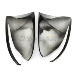 Side Door Wing Rearview Mirror Cover Cap For Mercedes-Benz GLC GLB C E S Class W205 W213 C217 Carbon Fiber Style Trim W/ Turn