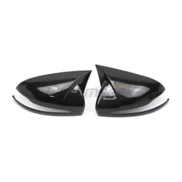 Side Door Wing Rearview Mirror Cover Cap For Mercedes-Benz GLC GLB C E S Class W205 W213 C217 Carbon Fiber Style Trim W/ Turn