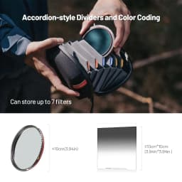 PGYTECH filter bag, circular filter storage bag, camera filter bag, UV filter storage bag, CPL polarizer protective cover
