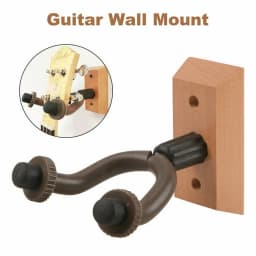 Wooden Wall Mount Guitar Hanger Hook Stand Holder Bracket for Any Guitar Bass Ukulele Banjo