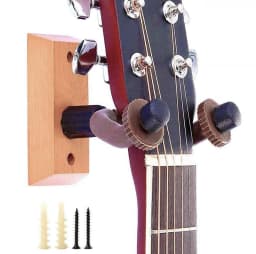 Wooden Wall Mount Guitar Hanger Hook Stand Holder Bracket for Any Guitar Bass Ukulele Banjo