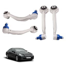 Front Upper & Lower Suspension Control Arms Set For Mercedes C Class W204 S204 2033303511 2033303511S3 2043306811